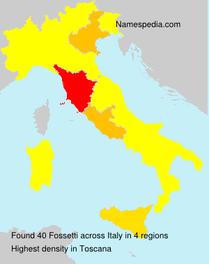 Surname Fossetti in Italy Surname Fossetti in Italy