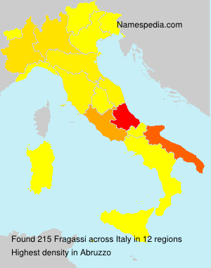 Surname Fragassi in Italy Surname Fragassi in Italy
