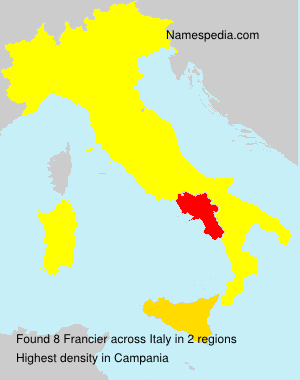 Surname Francier in Italy Surname Francier in Italy