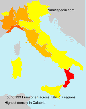 Surname Franconeri in Italy Surname Franconeri in Italy