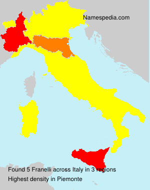 Surname Franelli in Italy Surname Franelli in Italy
