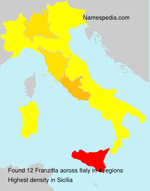 Surname Franzitta in Italy Surname Franzitta in Italy