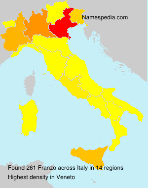Surname Franzo in Italy Surname Franzo in Italy