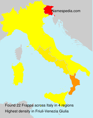 Surname Frappa in Italy Surname Frappa in Italy
