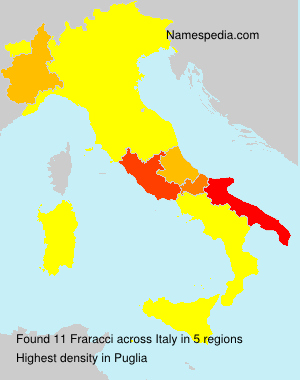 Surname Fraracci in Italy Surname Fraracci in Italy
