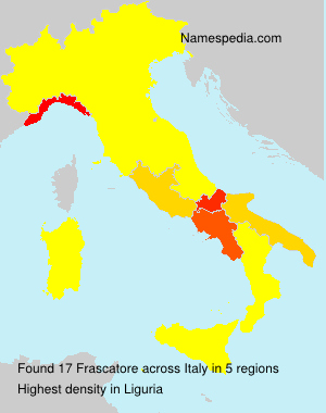 Surname Frascatore in Italy Surname Frascatore in Italy
