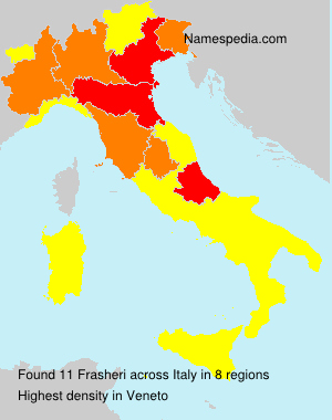 Surname Frasheri in Italy Surname Frasheri in Italy