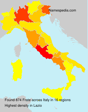 Surname Frate in Italy
