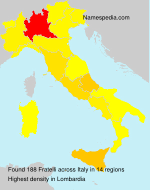 Surname Fratelli in Italy