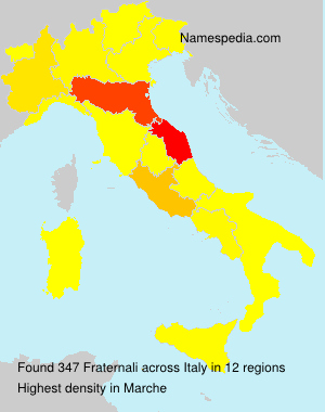 Surname Fraternali in Italy Surname Fraternali in Italy