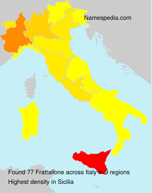 Surname Frattallone in Italy Surname Frattallone in Italy