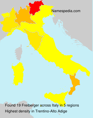 Surname Freiberger in Italy Surname Freiberger in Italy