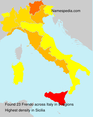 Surname Frendo in Italy Surname Frendo in Italy