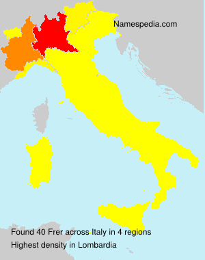 Surname Frer in Italy Surname Frer in Italy