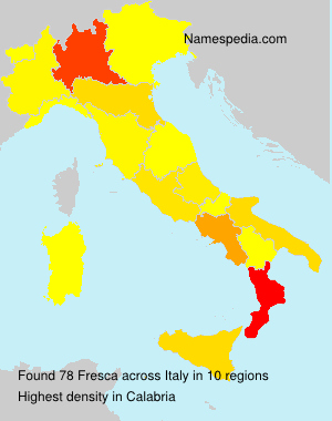 Surname Fresca in Italy Surname Fresca in Italy