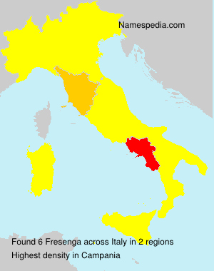 Surname Fresenga in Italy Surname Fresenga in Italy