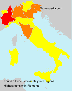 Surname Frincu in Italy Surname Frincu in Italy