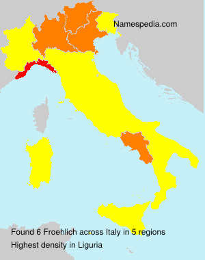Surname Froehlich in Italy Surname Froehlich in Italy