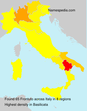 Surname Frontuto in Italy Surname Frontuto in Italy