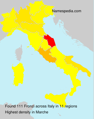 Surname Fronzi in Italy Surname Fronzi in Italy