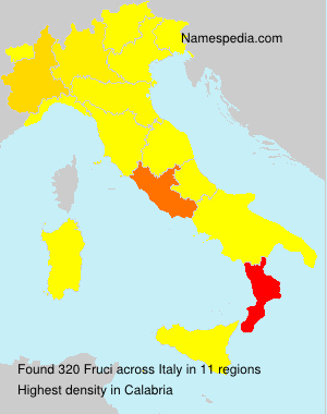 Surname Fruci in Italy Surname Fruci in Italy