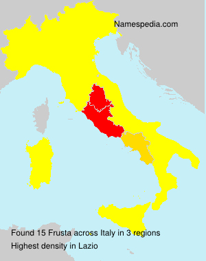 Surname Frusta in Italy Surname Frusta in Italy