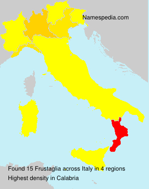 Surname Frustaglia in Italy Surname Frustaglia in Italy