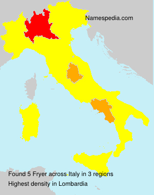 Surname Fryer in Italy Surname Fryer in Italy