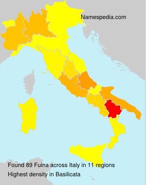 Surname Fuina in Italy Surname Fuina in Italy
