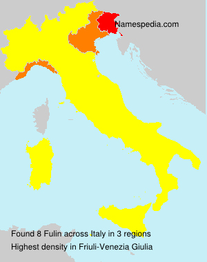 Surname Fulin in Italy Surname Fulin in Italy
