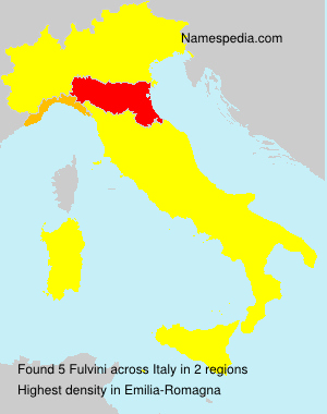 Surname Fulvini in Italy Surname Fulvini in Italy