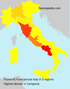 Surname Funel in Italy Surname Funel in Italy