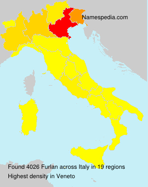 Surname Furlan in Italy Surname Furlan in Italy