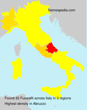 Surname Fusarelli in Italy Surname Fusarelli in Italy