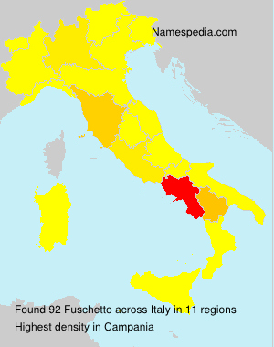 Surname Fuschetto in Italy Surname Fuschetto in Italy