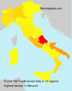 Surname Fusilli in Italy Surname Fusilli in Italy