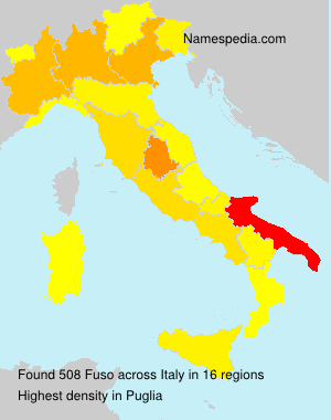 Surname Fuso in Italy Surname Fuso in Italy