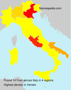 Surname Fusti in Italy