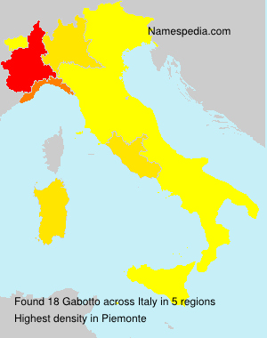 Surname Gabotto in Italy Surname Gabotto in Italy