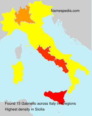 Surname Gabriello in Italy Surname Gabriello in Italy