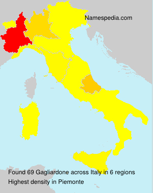 Surname Gagliardone in Italy Surname Gagliardone in Italy