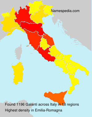Surname Galanti in Italy Surname Galanti in Italy