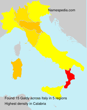 Surname Galdy in Italy Surname Galdy in Italy