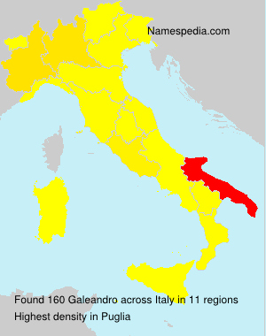Surname Galeandro in Italy Surname Galeandro in Italy