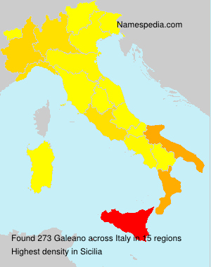 Surname Galeano in Italy Surname Galeano in Italy