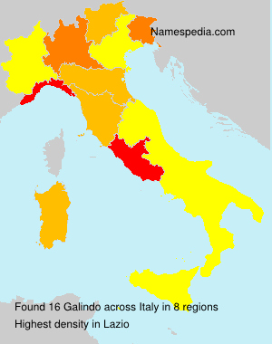 Surname Galindo in Italy Surname Galindo in Italy
