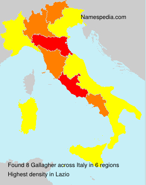 Surname Gallagher in Italy Surname Gallagher in Italy