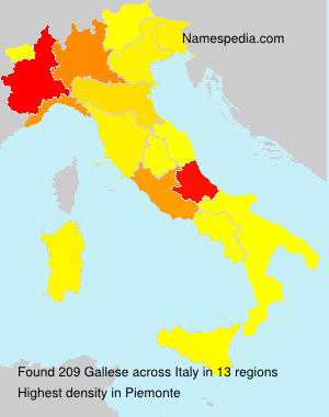 Surname Gallese in Italy Surname Gallese in Italy