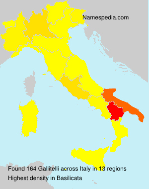 Surname Gallitelli in Italy Surname Gallitelli in Italy