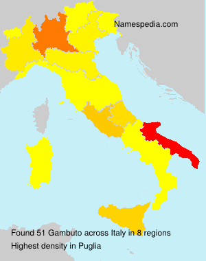 Surname Gambuto in Italy Surname Gambuto in Italy